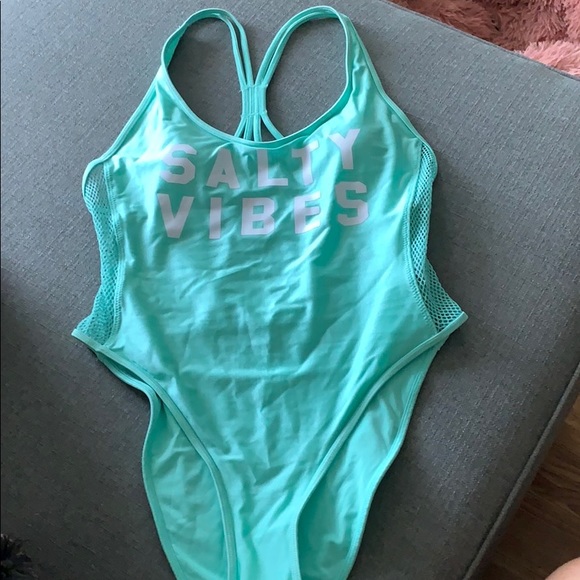 Forever 21 One piece swimsuit in mint color - Picture 7 of 7